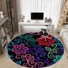 1PC Floral Pattern Chair Carpet for Office Non-Slip, Lightweight, Machine Washable Rug for Office, Sleeping, Room - Holiday Decoryy251009071