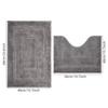 Plush Bathroom Floor Mat with Back Shaped Design, Anti Slip Foot Mat, Bathtub Absorbent Mat, Entrance Door Mat, Bathroom Small Carpet