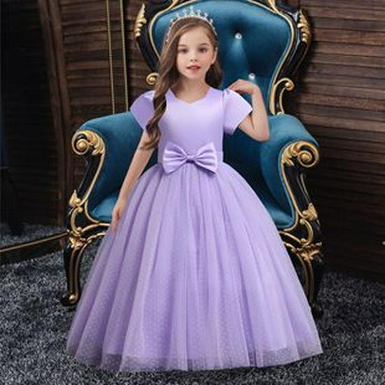 Popular European and American Flower Girl Tulle Cake Dress - Girls' Princess and First Birthday Dress