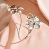 Adjustable Open Arm Bangle Bohemia Style Armband Elegant Flower Bracelet  Hand Jewelry