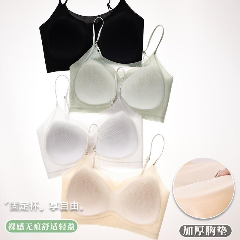 Women S No Wire Push Up Bra Breathable Vest Style Underwear