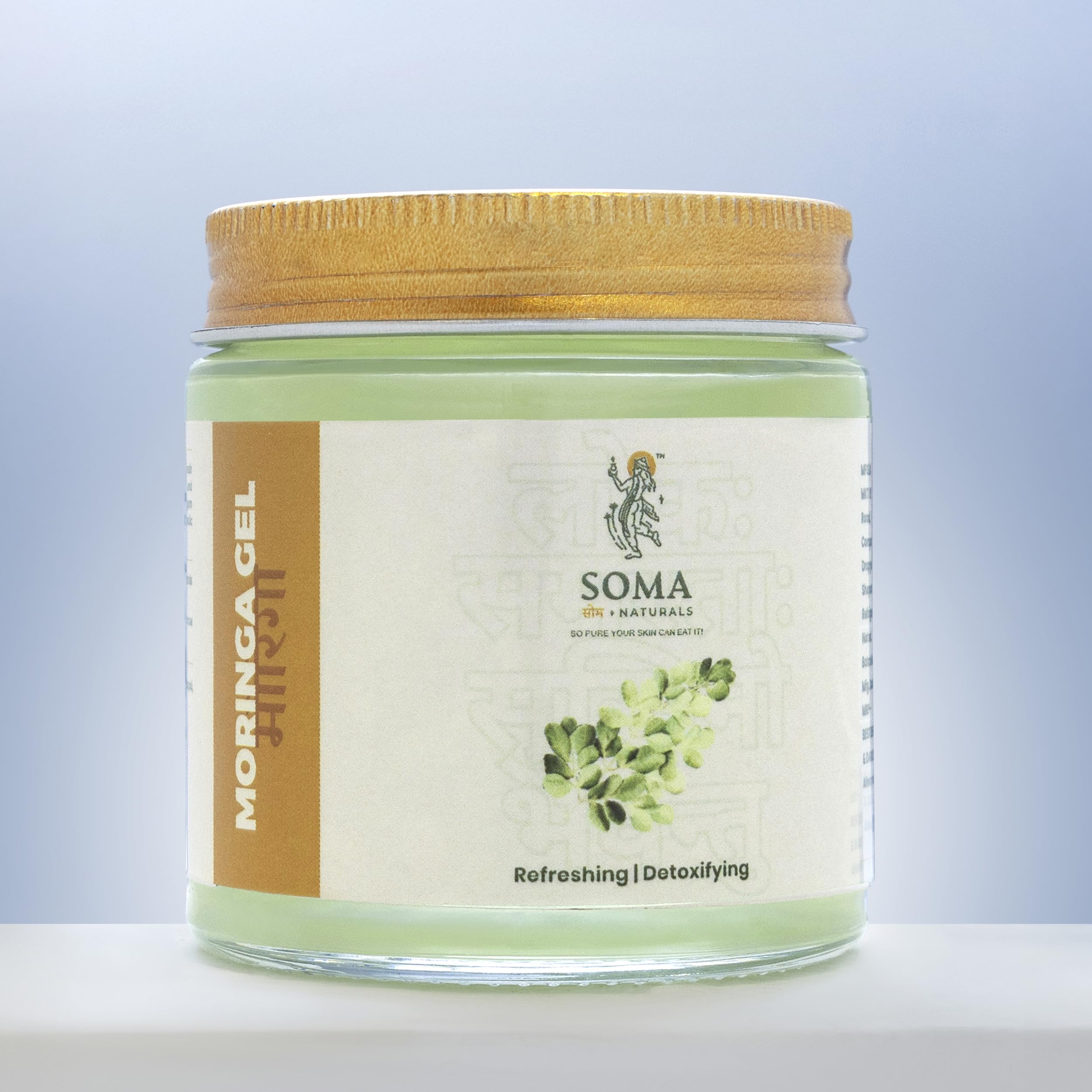 Soma Naturals Moringa Gel for Men & Women (100% Natural- Plant Based Ingredients) | Natural Face & Hair Gel | Moringa Extract | Vitamin E | Hydrati