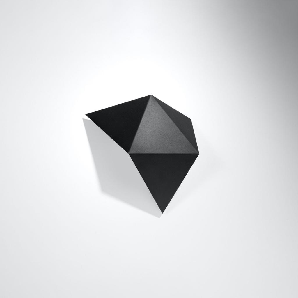 Solido black wall lamp
