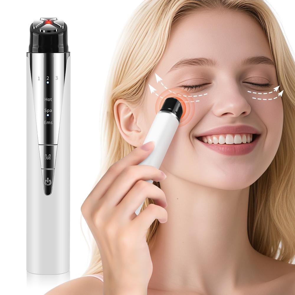 EMS Eye Beauty Device Microcurrent Eye Massager Remove Eye Bags Dark Circles LED Red Light Eye Lifting Massage Instrument