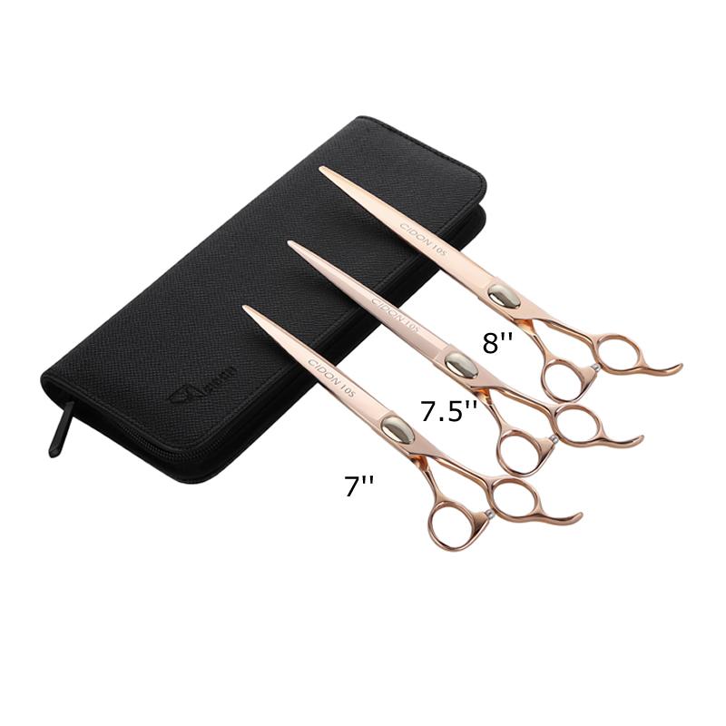 7.5 Inch Golden Japan VG10 Steel Grooming Scissors Shears Factory Wholesale OEM