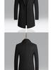 Men's Woolen Mid-Length Trench Coat with Cotton Padding – 2025 Autumn/Winter Style