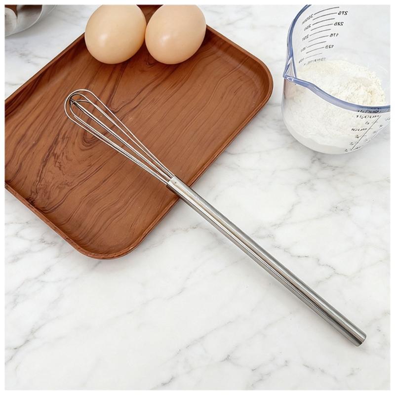 Portable Manual Eggs Beater Stainless Steel Wire Whisk Ideal For Eggs And Whipping Cream Home and Kitchen Use