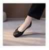 Soft leather single shoes women's spring and summer new round head soft sole Mary Jane flats bow light mouth ballet small red shoes