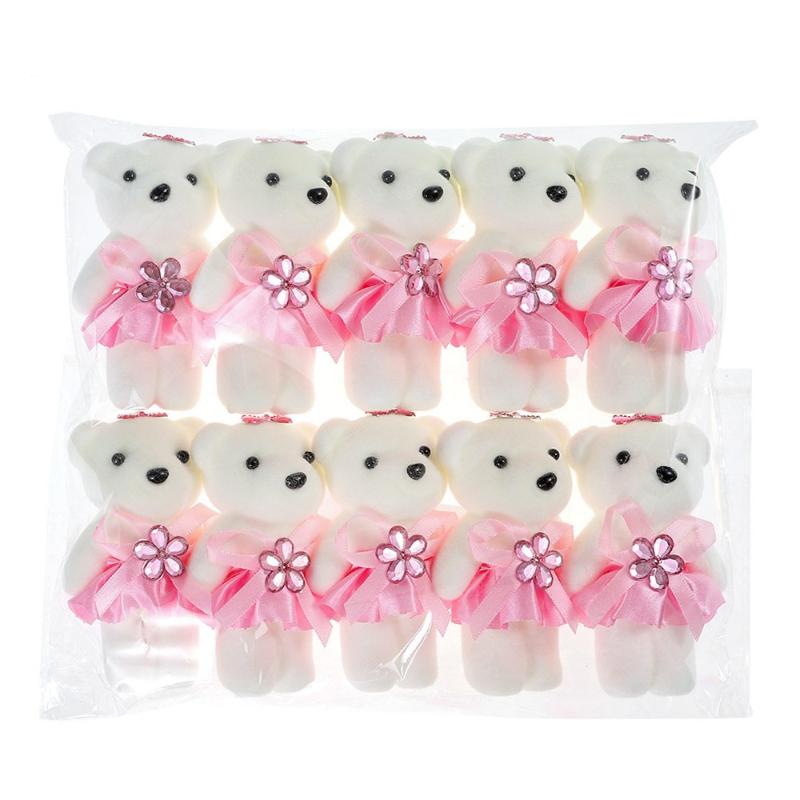 10pcs Cartoon Bear Doll For Graduation Bouquet DIY Graduation Bear Decoration Festival Party Decor