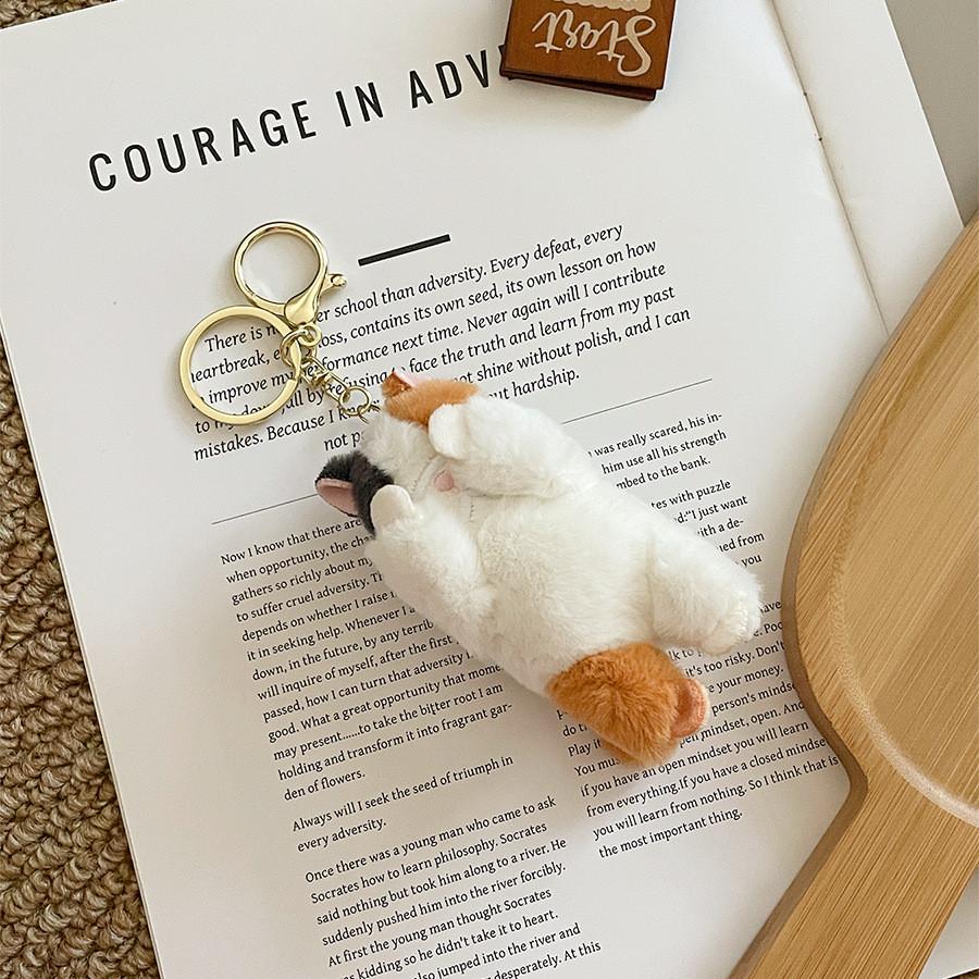 Cat Plush Keychain With Cartoon Design For Kids And Night Market Gifts