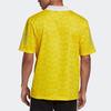 Adidas Originals Color Block Printed Sports Quick-Dry Breathable Polo T-Shirt Men Tops Yellow GD6040