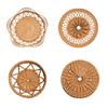 Artisanal Rattan Wall Ornament,Hand Woven Rattan Basket for Contemporary Wall Decoration
