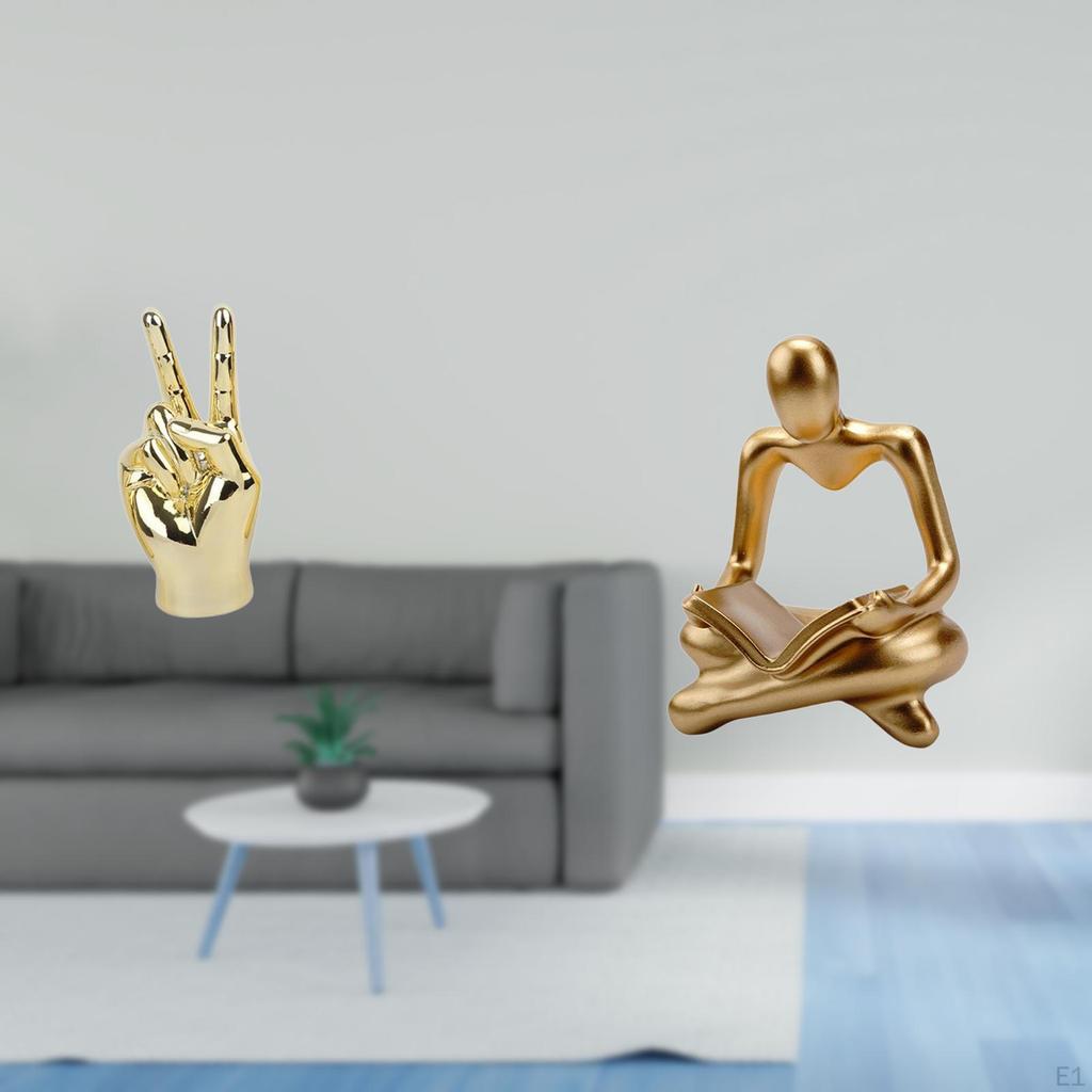 Hand Finger Gesture Desk Statues Sculpture Creative Home Living Room Cabinet Shelf Decoration