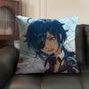 Kaeya Cute Genshin Impact Cushion Cover Natural Linen Organic Fabric Double-Sided Printing Sofa Home Decor Gift Pillow Case