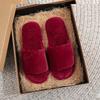 Plush Cotton Slippers for Autumn and Winter Anti Slip Cotton Slippers for Home Use