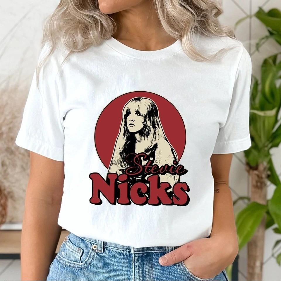 Retro Stevie Nicks Shirts Vintage Stevie Nicks Tour Shirts for 80s Rock Fans Unisex T-Shirt XXXL