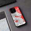 Kunst Drache Handyhülle Für IPhone 17 Air 16 E Pro Max 15 14 13 Mini 12 Pro 11 Max Plus Schwarze Glasabdeckung