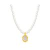 Light Luxury High-End Imitation Pearl Beaded Necklace Women'S Versatile Niche Design Collarbone Chain Summer Accessories