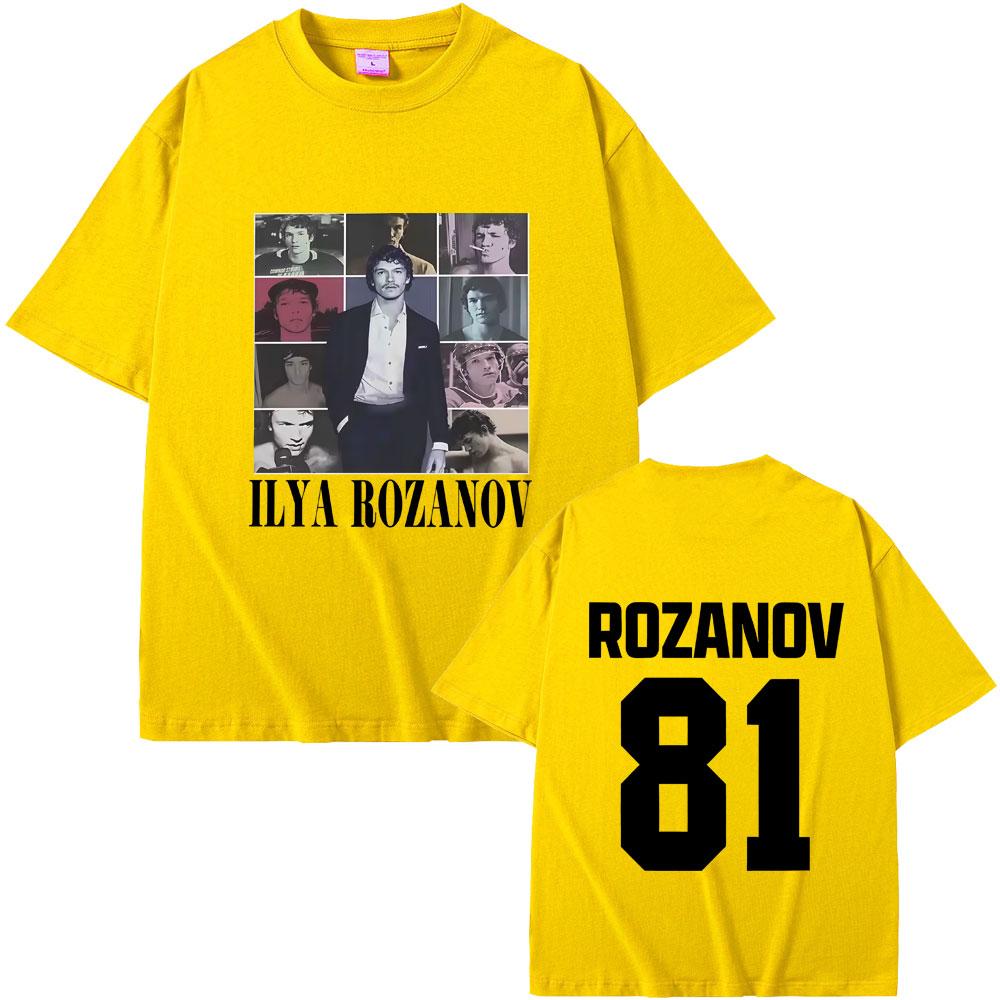 Heated Rivalry Ilya Rozanov Hollanov 81 Tshirt Men Women Clothing Harajuku Oversized T Shirts Male Fashion Vintage Streetwear