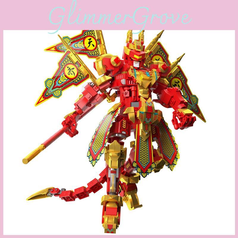 Monkey Red The King Great Saint Assembled Building Blocks Children Toy Ornaments