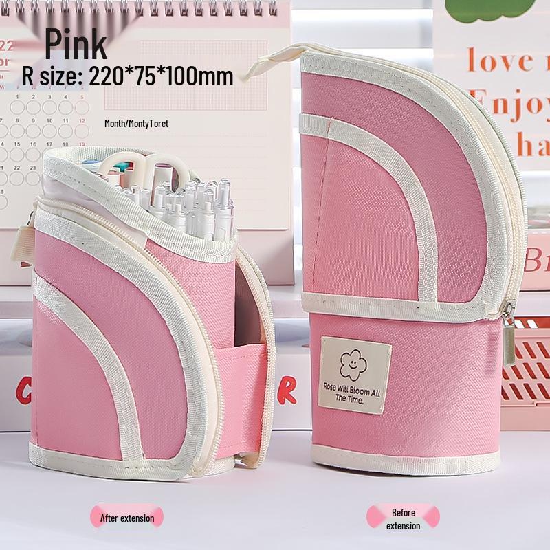 Teleskopiskt Multifunktionellt Pennskrin: Pennställ med stor kapacitet för studenter