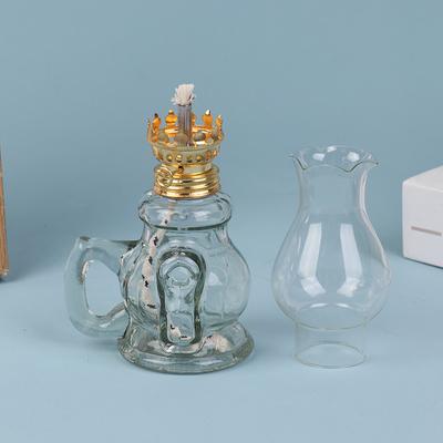 Szklana Lampa Naftowa Szklana Lampa Olejowa Lampa Olejowa Vintage Domowa Lampa Naftowa Domowe Szklane Latarnie Olejowe Retro Ozdoba Dekoracyjna