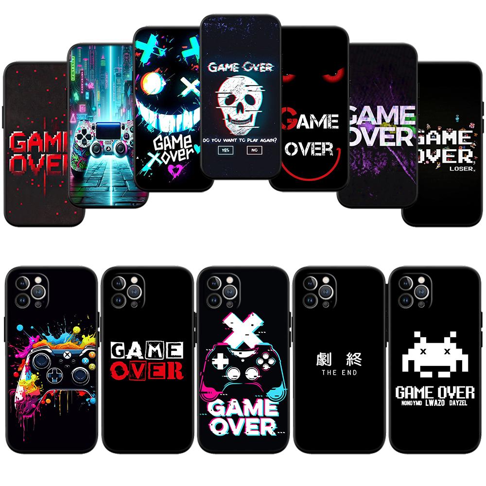 QE30 Game Over Phone Case for OPPO A40 A60 A80 A15 A16 A16K A12 A17 A17K A54 A54S A53 A53S A55 A56 A57 A98 F23