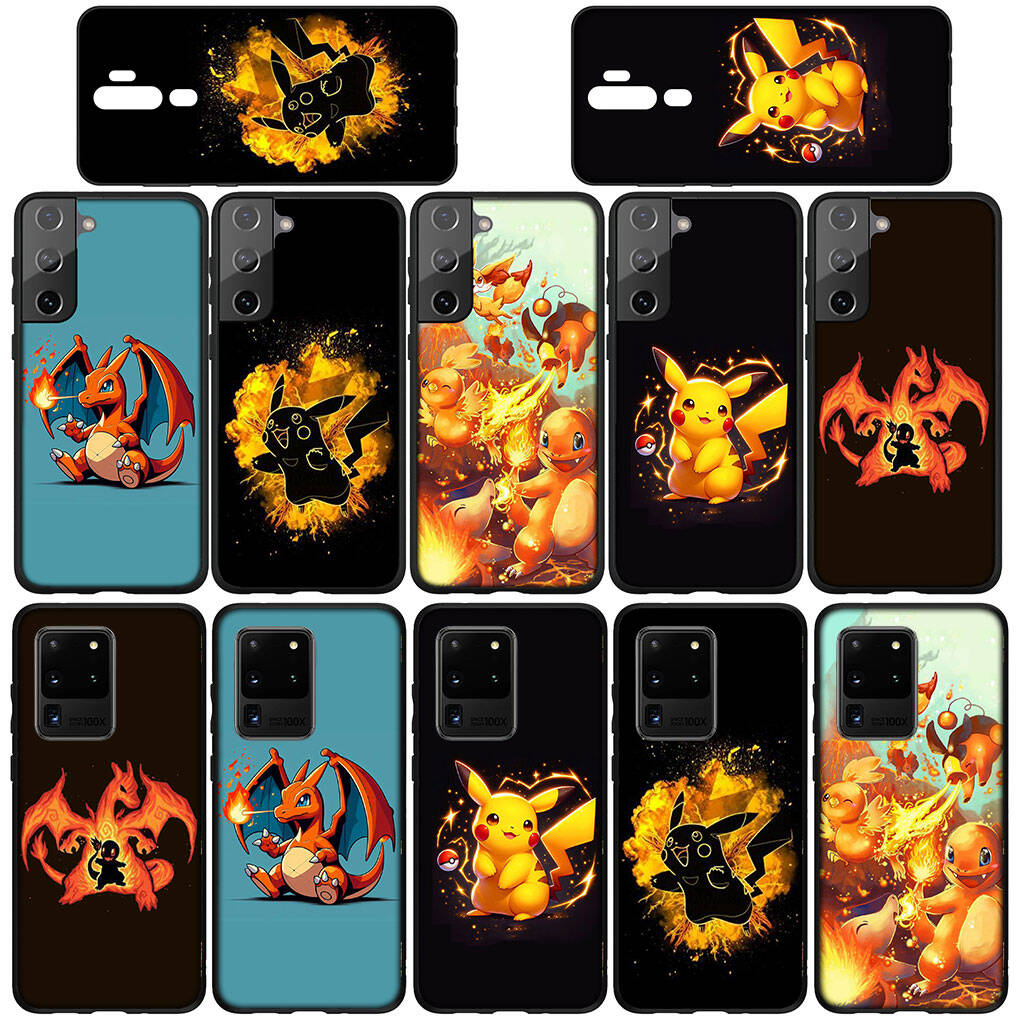 Case for iPhone 17 16 15 Plus Xiaomi Poco F8 F7 X7 X6 M8 C85 C75 C71 Redmi Note 14 12 11 13 Pro Max A4 14C 13C 15C Pikachu Pokemon GO Charmander Cute