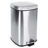 Steel waste bin with pedal 12 l