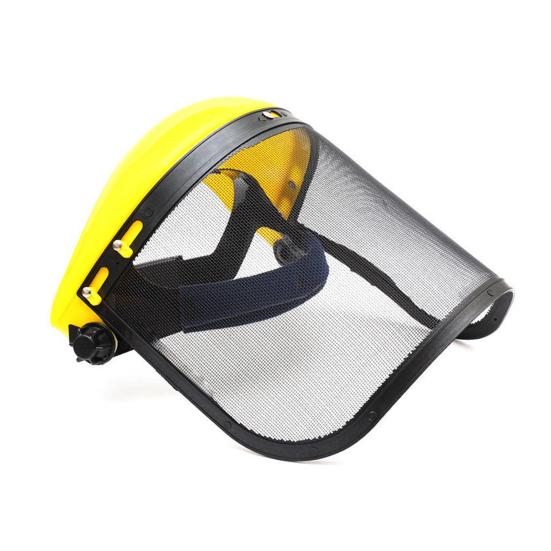 Ochronna osłona twarzy Safety Osłona leśna z metalowym wizjerem Kask ochronny do obróbki drewna do piły łańcuchowej, prac na podwórku, wycinania chwastów, ścinania drzew