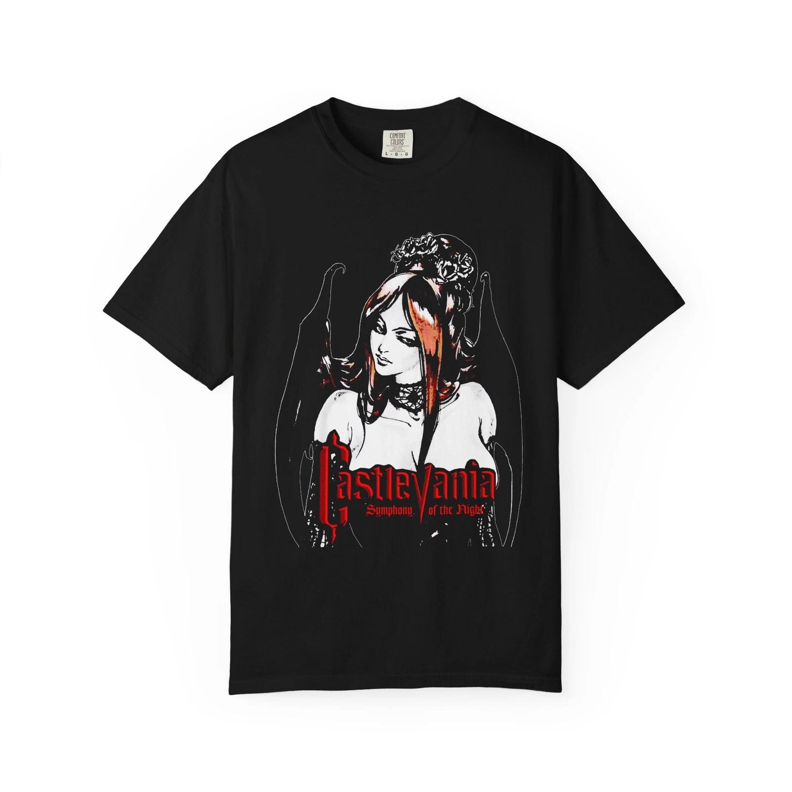 

Gothic CastleVania 100% Cotton T-shirt Mens Tees Top, Vintage Video Game Shirt, Retro Tee, Succubus 2XL