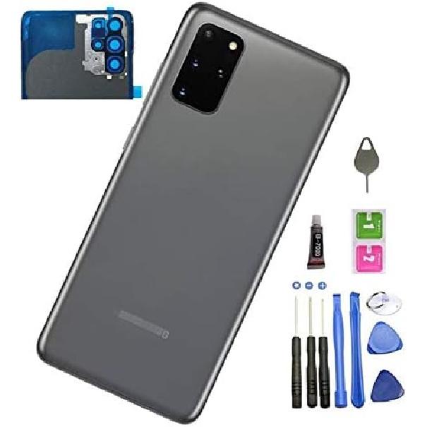 Galaxy S20 Plus Back Glass Replacement Back Cover Glass Housing Door with Camera Lens and Pre-Installed Tape for Samsung Galaxy S20 Plus S20+ with