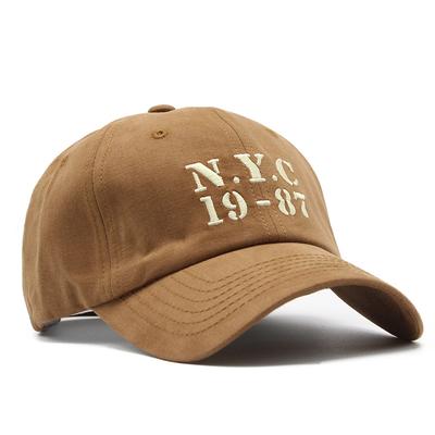 Nyc Letter Soft Top Baseball Cap Women'S Retro Wear Student Cap Men Ins Hat Tide