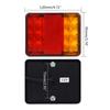 2Pcs LED Trailer Tail Light 12V 8 LED Amber Red Taillight Turn Signal Brake Running Tail Stop Light for Truck Camper RVs