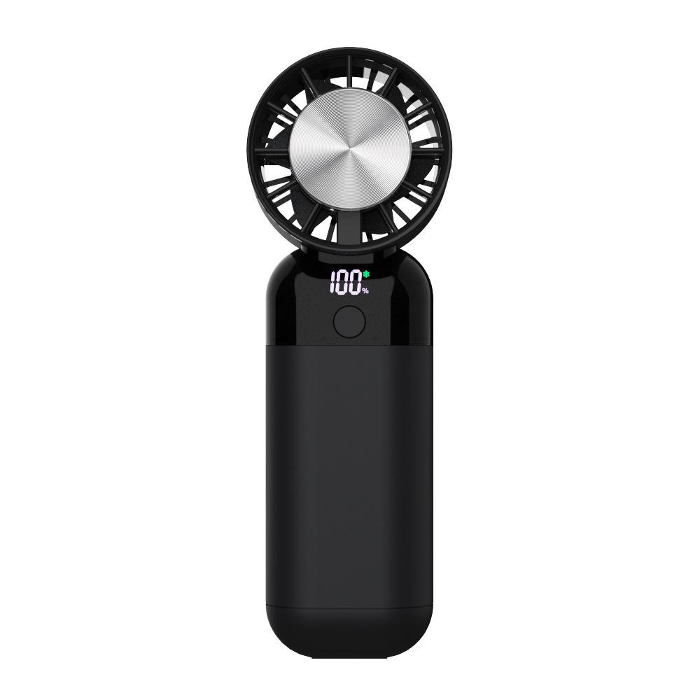 Portable Dual-Use High-Speed Mini Handheld Fan with Digital Display