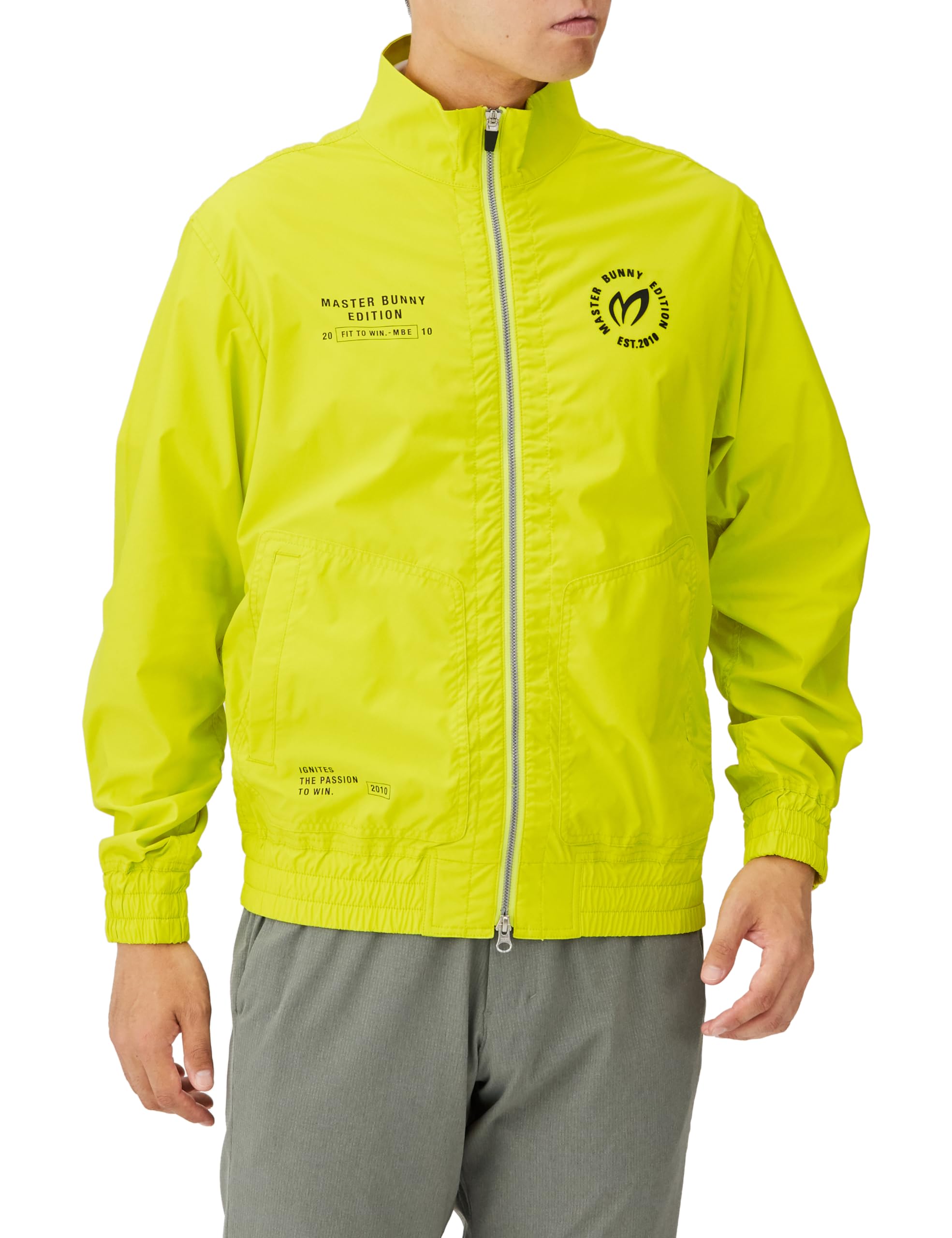 

lightweight full zip blouson Golf outerwear 6 [Master Bunny] Men s (stretchy/taffeta material) / / 758-3220801 060_Yellow [LL]
