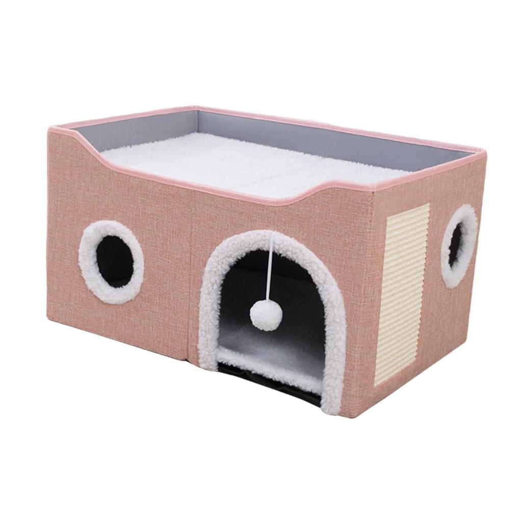 Cat Apartments, Kitten Apartment, Easy to Assemble, Foldable Decoration, Cube, Nest Tent for