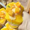 Mango Toast Slow-Rising Squeeze Toy Soft TPR Fidget for Stress Relief Realistic Food-Shaped Decompression Gadget for Kids