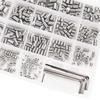 304 Stainless Steel Hex Socket Flat Machine Screw Set - Small Positioning Screws