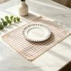 Tovaglietta Rettangolare da Pranzo, Tovaglietta da Tavola in Tessuto a Quadretti 30 X 40 Cm per Posizionamento Individuale dei Posti per i Pasti
