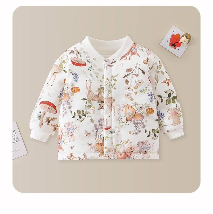 Unisex Baby Quilted Cotton Jacket - Thick, Warm Autumn/Winter Top