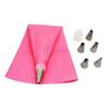 8Pcs Food Grade Stainless Steel Piping Nozzle Set, Multi Flower Cream Piping Bag Converter, Household Baking Artifact