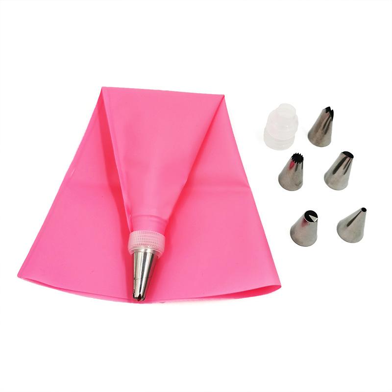 8Pcs Food Grade Stainless Steel Piping Nozzle Set, Multi Flower Cream Piping Bag Converter, Household Baking Artifact