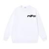 Off-White 2026 Herbst und Winter Neu Unvollständiger Buchstabenaufdruck Muster Herren und Damen Rundhals Hoodie