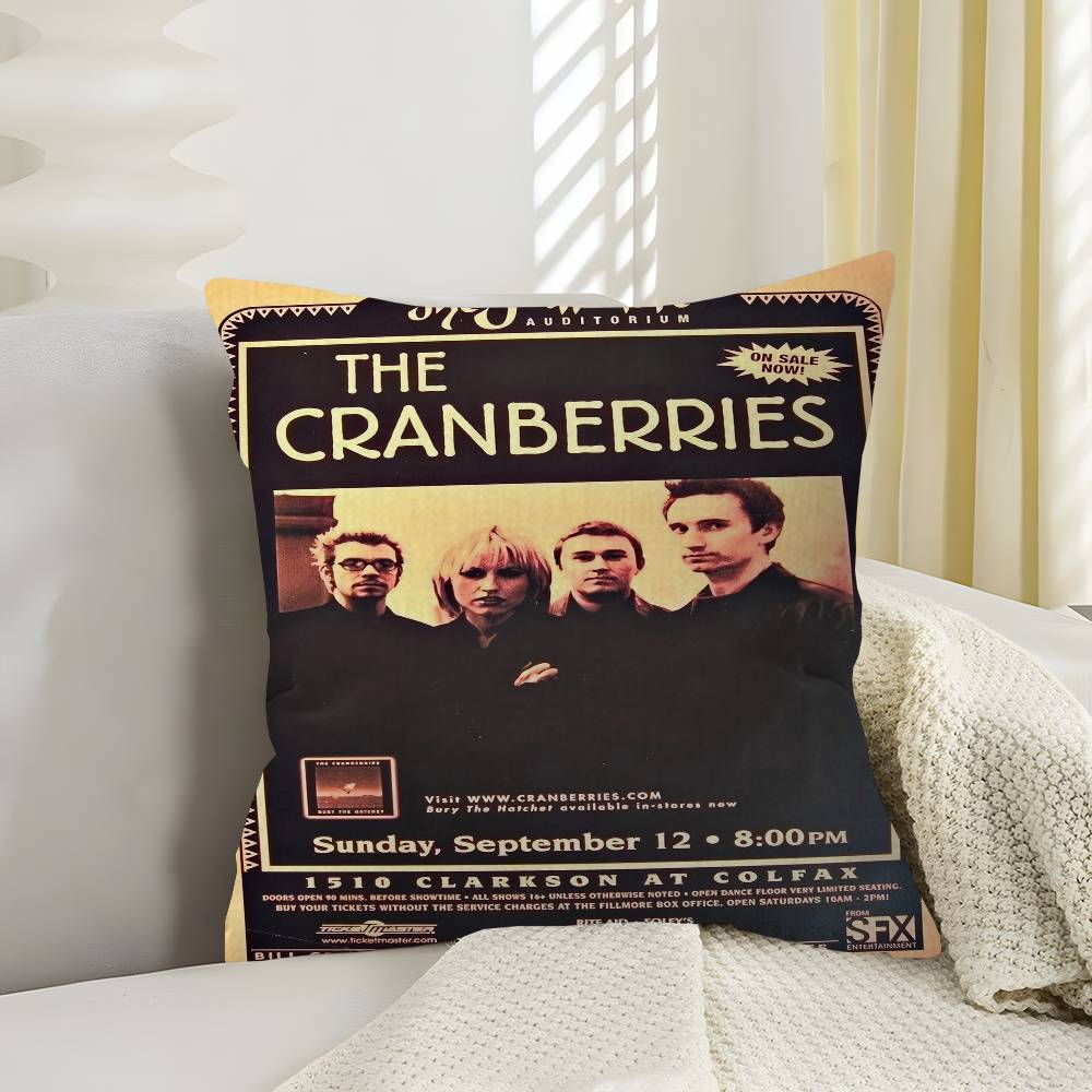 TheCranberries Band Personalized Pillow Dust Cover Bedroom Kids Party Decoration Pillowcase Birthday Children Gift
