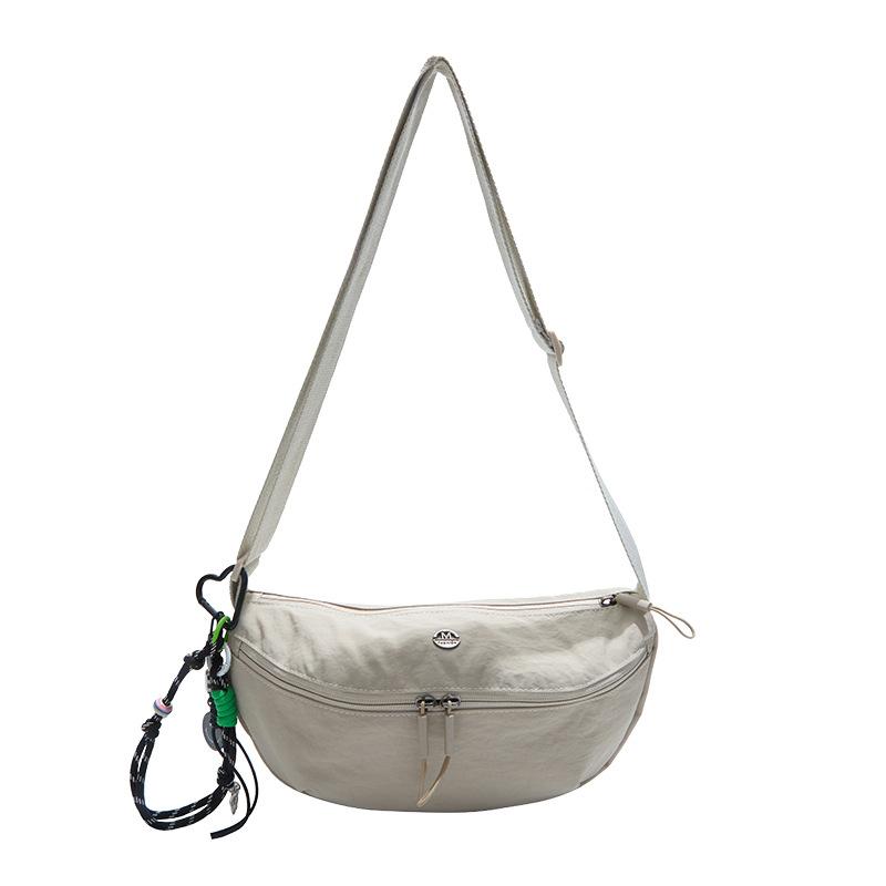 Crossbody bag women's bag nylon shoulder bag girl versatile casual bag sports underarm bag canvas bag dumpling bag