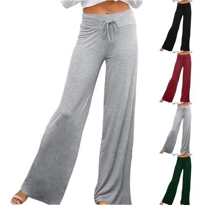 Damen Weitbein-Yogahose mit hochtaillierter Sporthose