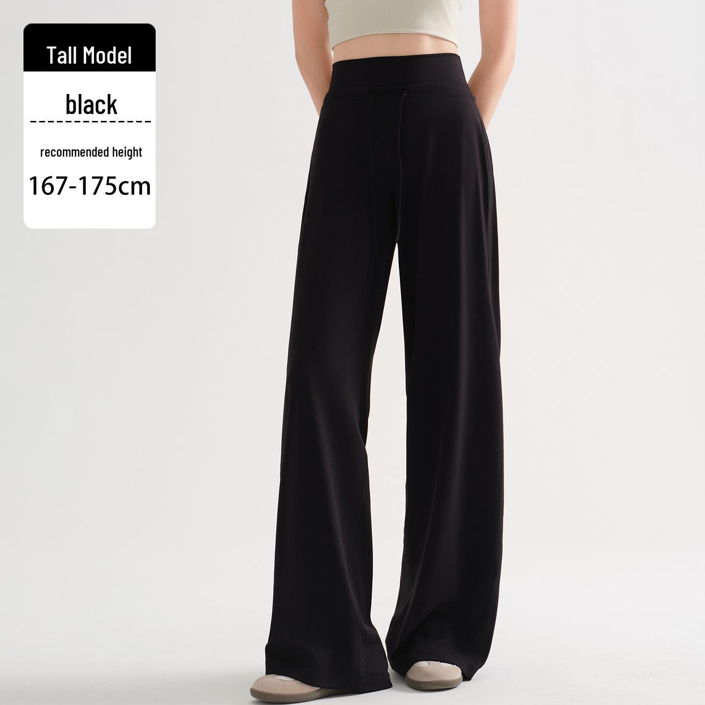 

Plus Size Women s Extra Long High Waist Fleece Yoga Pants, Tall Fit, Loose Straight Leg, Casual Wide Leg, Winter Sportswear. XL