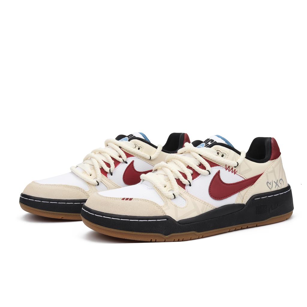 Nike Full Force Romantic Code Abrasion Resistant Low top Skateboard Shoes Men's Ecru HJ7262-100(Team900--SBOX)