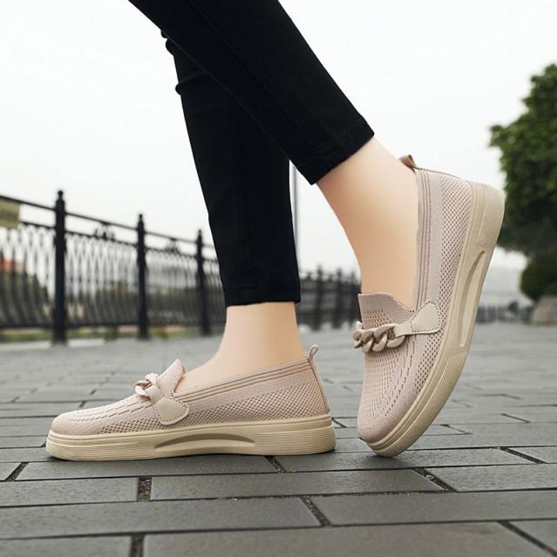 Woman Footwear Flat Pink Slip on Round Toe Shoes for Women Y2k Fashion 2025 New Aesthetic Offer Vulcanized Shoe Stylish Light In